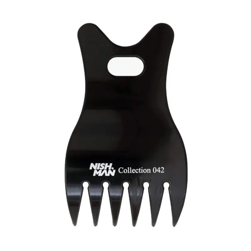 Nishman No. 42 Medium-Tooth Comb – All-Around Styling & Blow-Dry Aid 1