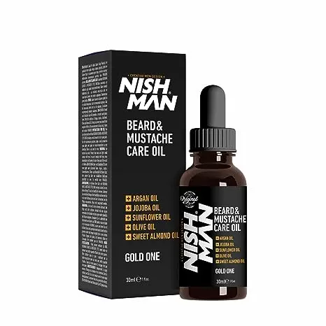 Nishman Nourishing Beard Oil – Argan & Jojoba Blend, 30Ml (1Oz) 1