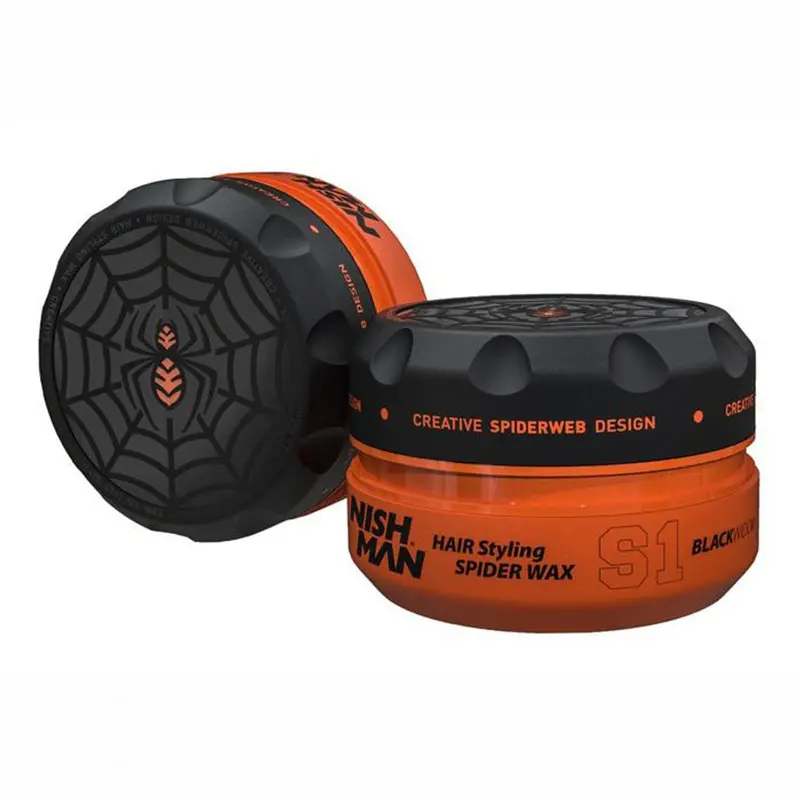 Nishman S1 Black Widow Spider Wax – Maximum-Hold, High-Texture Styling Wax (150Ml) 1