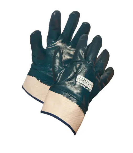 Nitrile Full-Coat Safety Gloves With Elastic Cuff 1