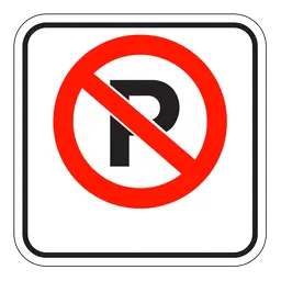 No Parking Sign – 30 Cm × 30 Cm Reflective Aluminum Sign 1