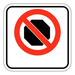 'No Stopping' Regulatory Sign – Durable Outdoor Design 1