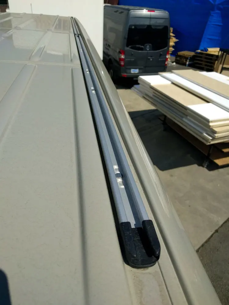 Oem-Style Roof Rail System For 2007+ Sprinter 170" Wheelbase Vans 1