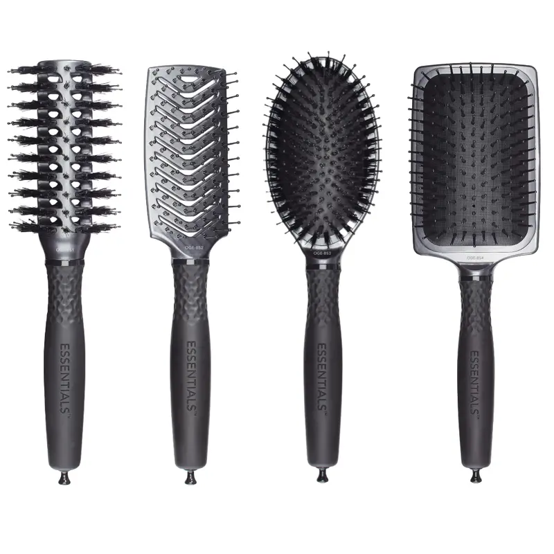 Olivia Garden Essentials Styling Brush Set – Professional Detangling & Smoothing Tools 1