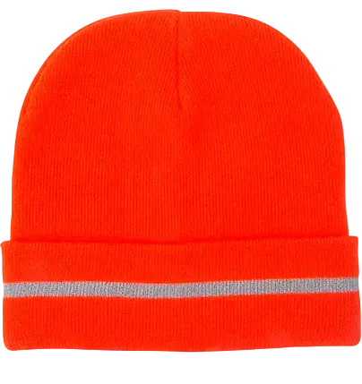 Orange Hi-Vis Hard Hat With Reflective Stripe – Ansi Z89.1 Compliant 1