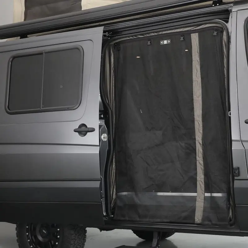 Passenger-Side Sliding Door Bug Net For 2007+ Sprinter Low-Roof Vans 1