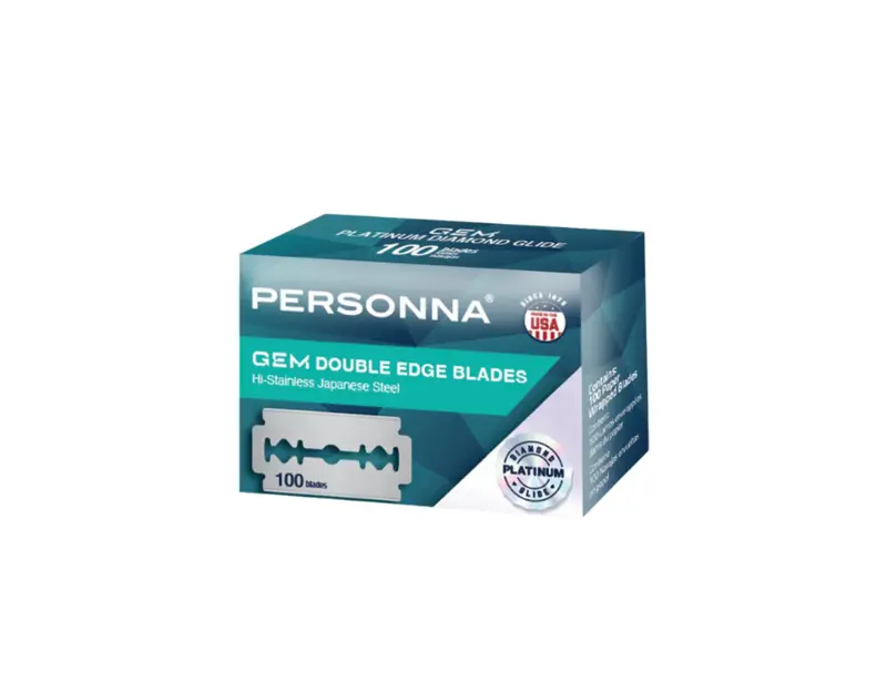 Personna Gem Double-Edge Razor Blades – Hi-Stainless Japanese Steel (100-Pack) 1