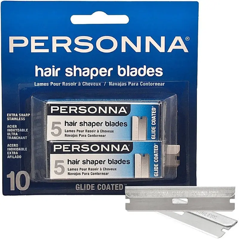 Personna Glide-Coated Hair Shaping Blades – 10-Count 1