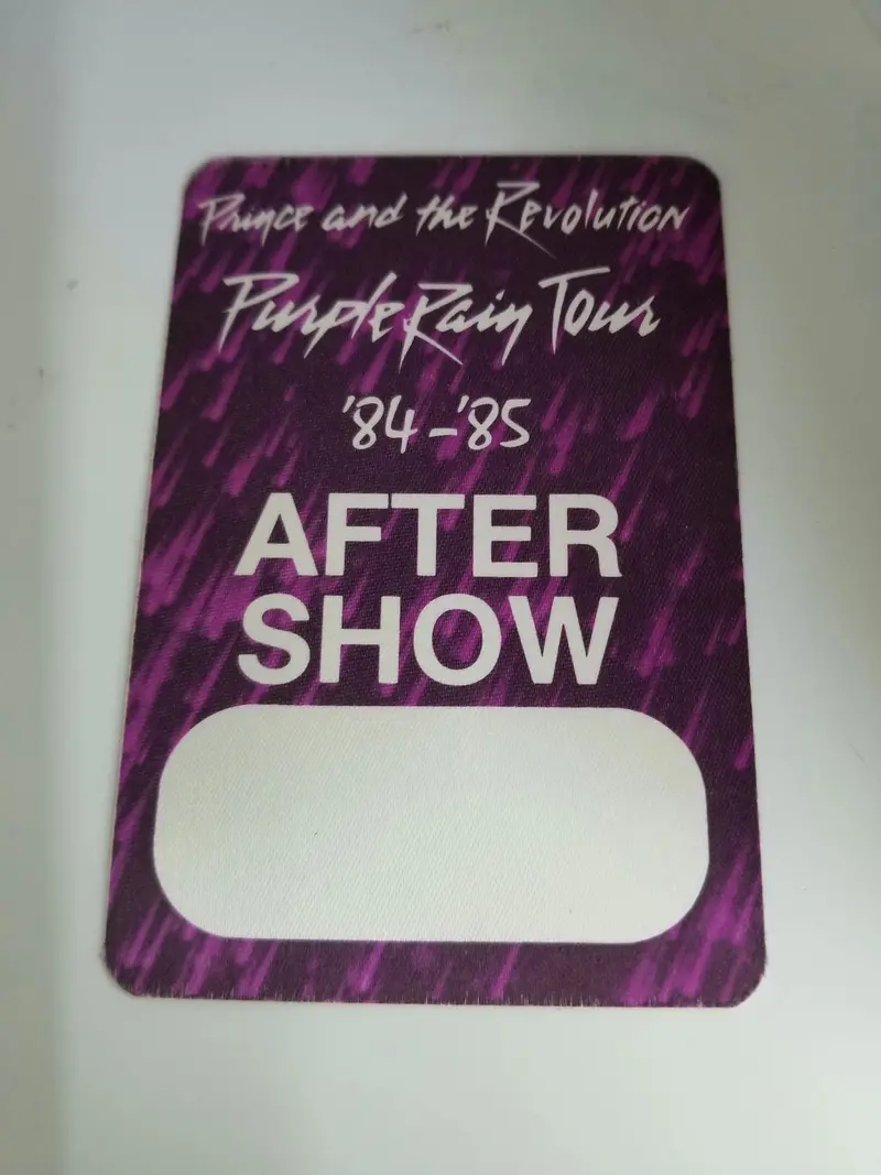 Prince And The Revolution Purple Rain Tour (1984–1985) Backstage Pass 1