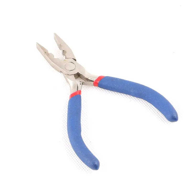 Prostylingtools Stainless Steel Straight Flat-Tip Hair Extension Plier – No Teeth, 3 Holes (Model Blr-1) 1