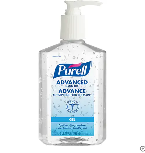 Purell Advanced Hand Sanitizer Pump Bottle – 8 Oz (Model 9652-12 Per Box) 1
