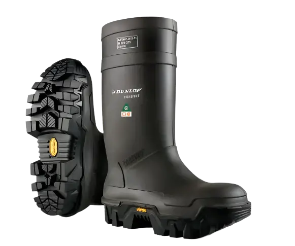 Purofort Explorer Full-Safety Work Boot – Vibram Sole, Black Finish 1