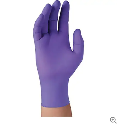 Purple Nitrile Disposable Gloves – Large Size, 100-Count Pack 1