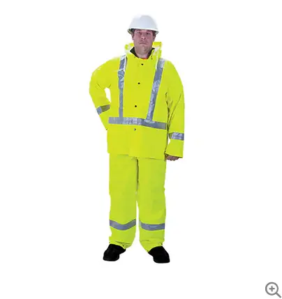 Rainsuit Traffic Rz900 High-Visibility Lime Rain Jacket – Medium 1