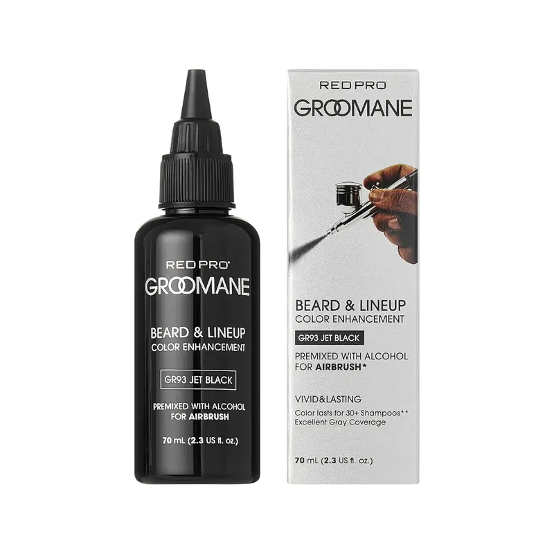 Red Pro Groomane Premixed Airbrush Beard Enhancer – Ready-To-Use Semi-Permanent Color (70Ml) 1