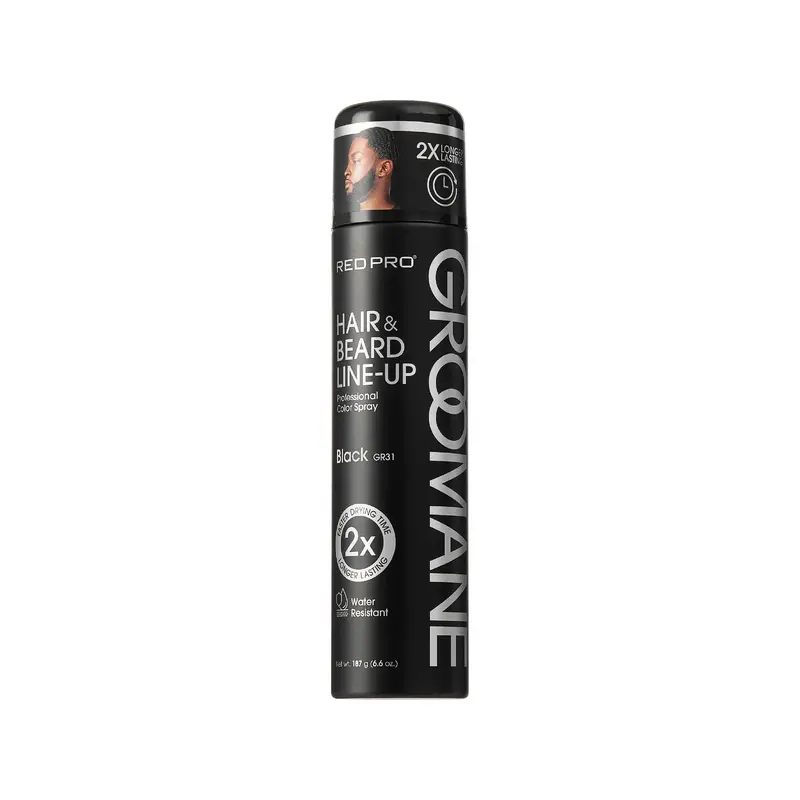 Red Pro Groomane Waterproof Lineup Color Spray – Fade-Resistant Temporary Touch-Up (187G) 1