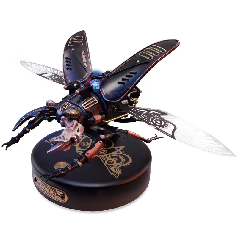 Robotime Rokr Stag Beetle Metal 3D Puzzle – Punk-Style Diy Mechanical Kit (Model Mi03) 1