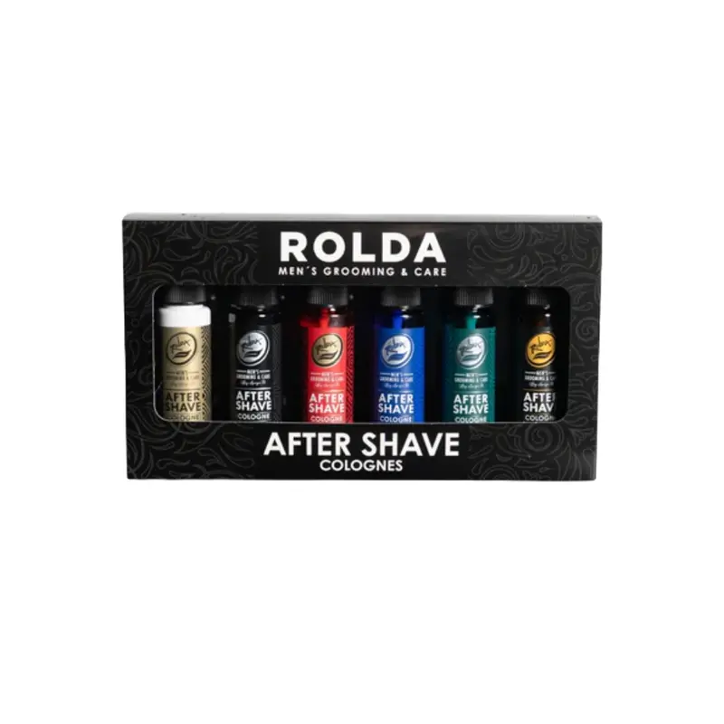 Rolda R Collection 6-Piece Travel Grooming Kit – Aftershave, Cologne & Tonic (60Ml) 1