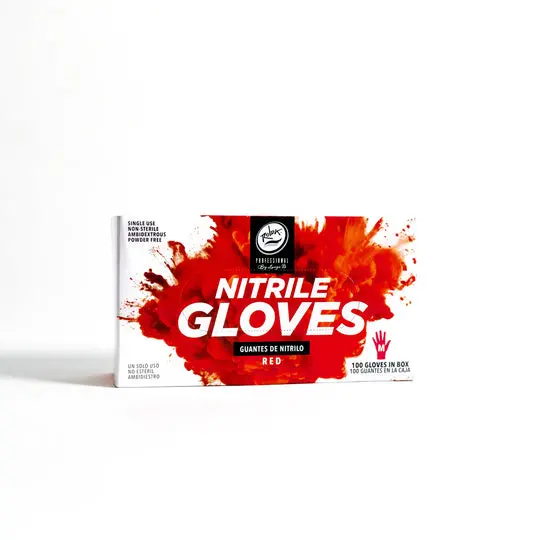 Rolda Red Nitrile Gloves – 100-Piece Powder-Free Disposable Pack 1