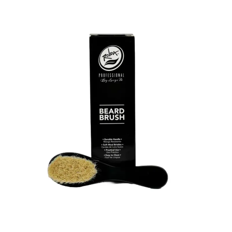 Rolda Soft Natural-Bristle Beard Brush – Gentle Exfoliation & Styling Aid 1