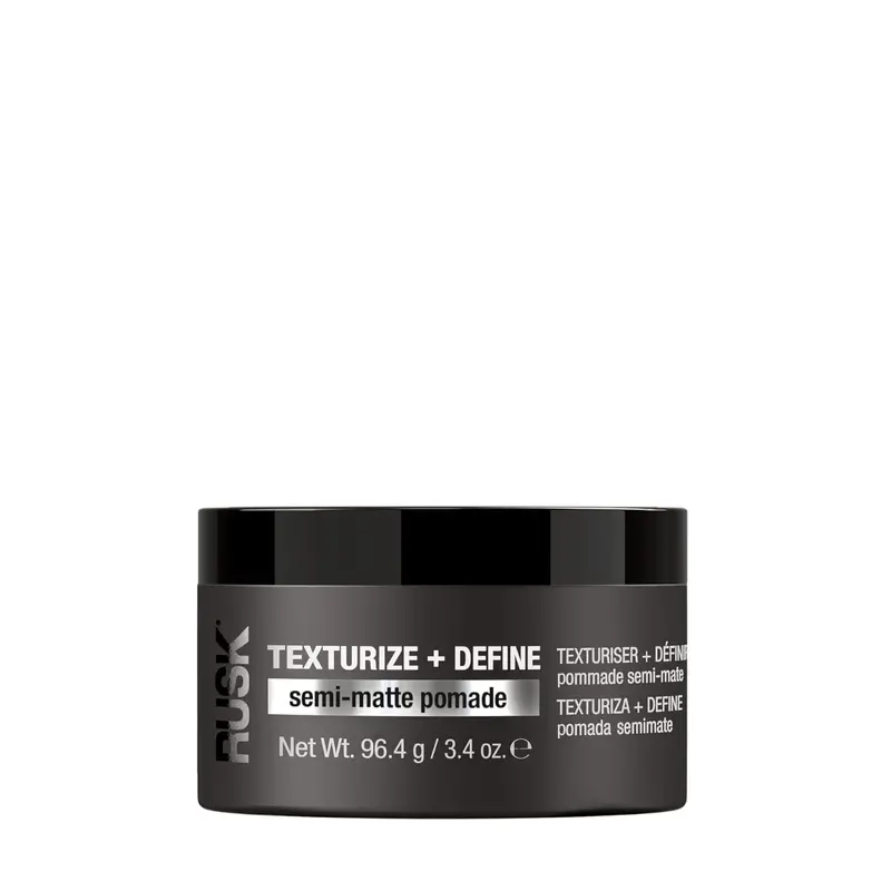 Rusk Texturize + Define Pomade – Semi-Matte Styling Paste For Effortless Definition (96G) 1