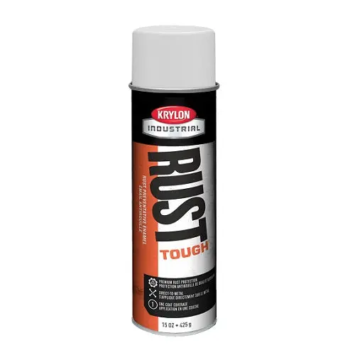 Rust-Tough Flat White Spray Paint – 15 Oz (6 Per Case) 1