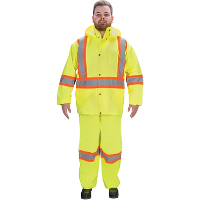 Rz1000 High-Visibility Rain Suit – Yellow, Large, Waterproof & Breathable 1