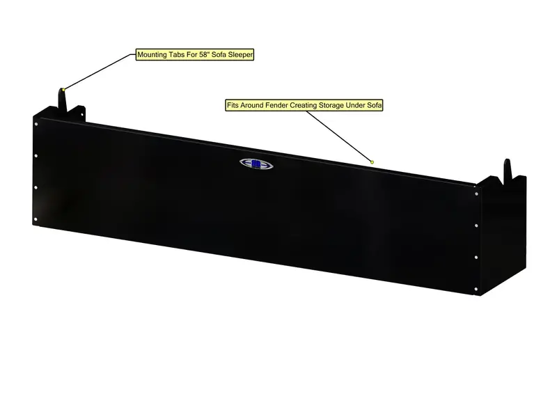 Shallow Sofa Storage Box – 58-Inch Long Under-Seat Organizer 1