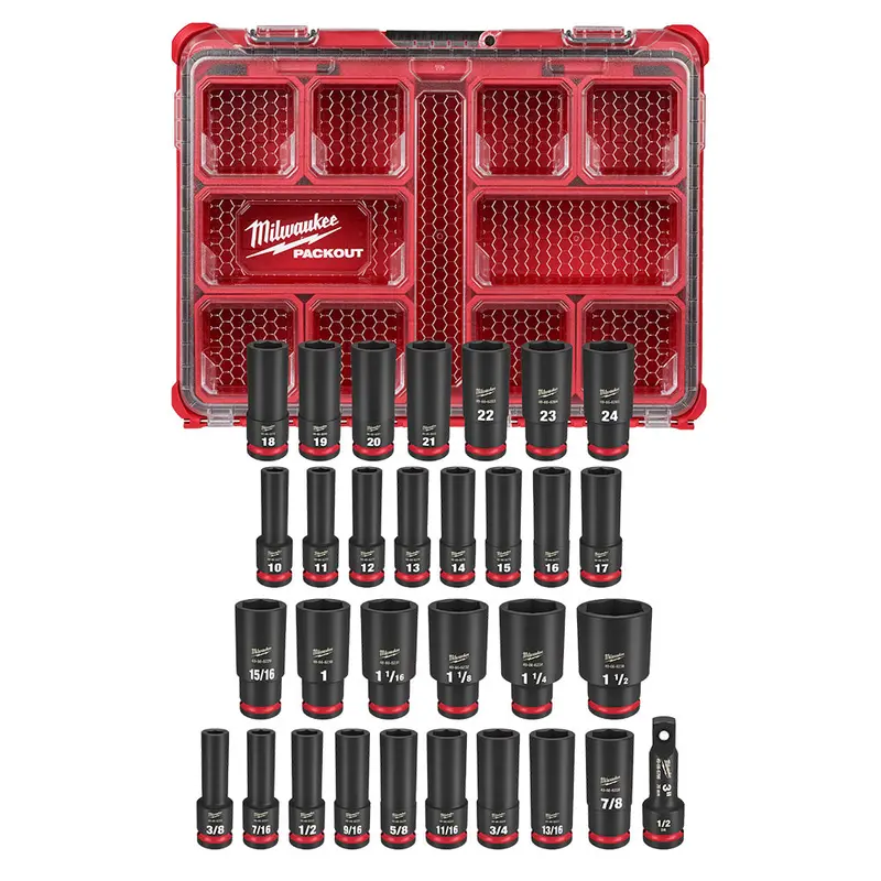 Shockwave 31-Piece 1/2-Inch Drive Impact Socket Set – Sae & Metric 1