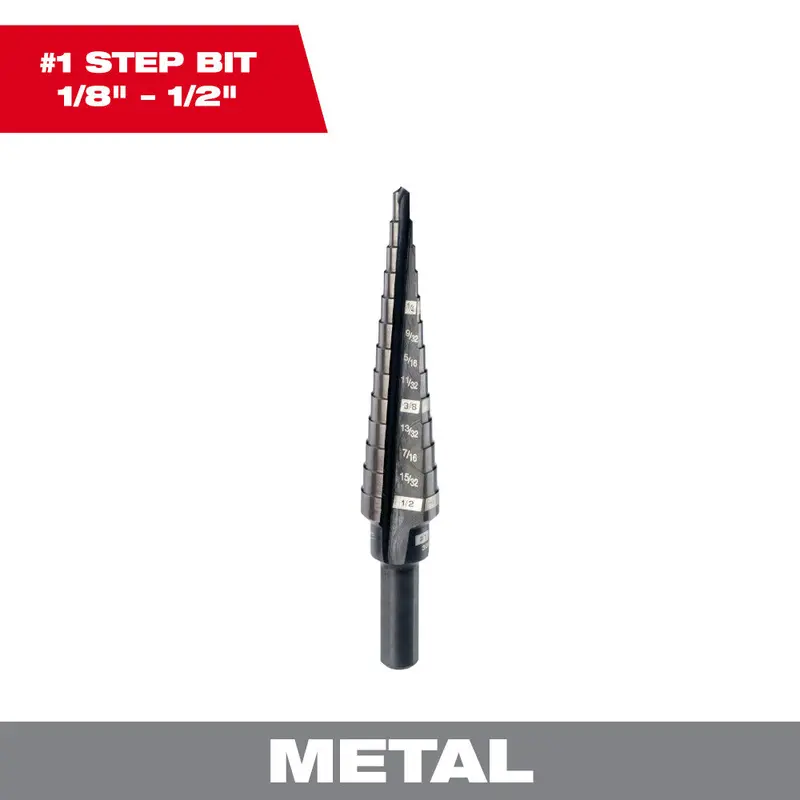 Single Step Drill Bit – 1/8-Inch To 1/2-Inch Range 1