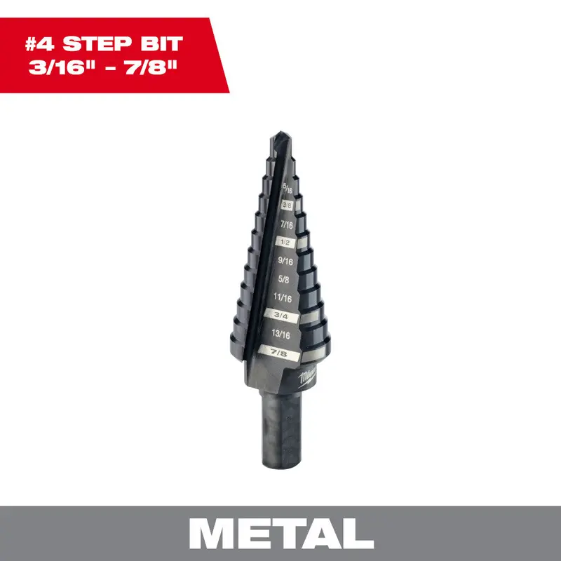 Single Step Drill Bit – 3/16-Inch To 7/8-Inch Diameter 1
