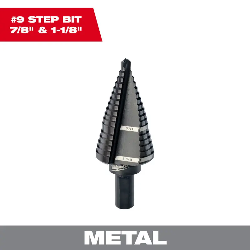 Single Step Drill Bit – 7/8-Inch To 1-1/8-Inch Diameter 1