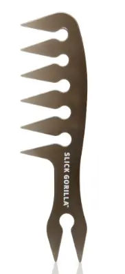 Slick Gorilla Carbon-Finish Texture Comb – Anti-Static & Ergonomic 1