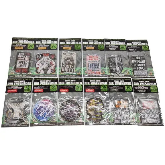 Smokezilla Smoke-Eliminating Hanging Air Fresheners – 12-Count Pack 1