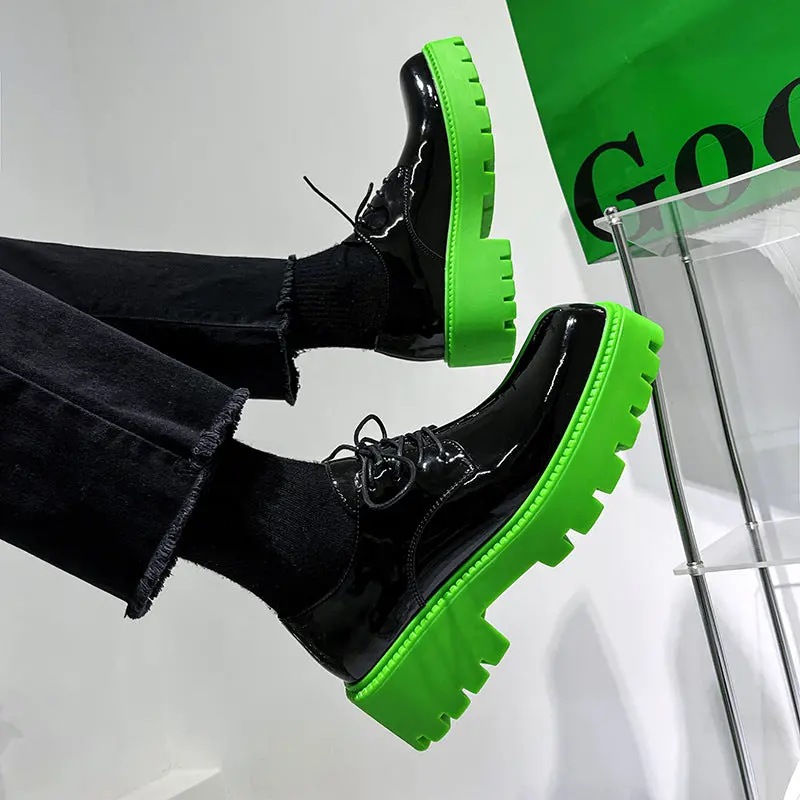 Square-Toe Muffin Shoes – Trendy Chunky Sole Casual Footwear For Men & Women 1