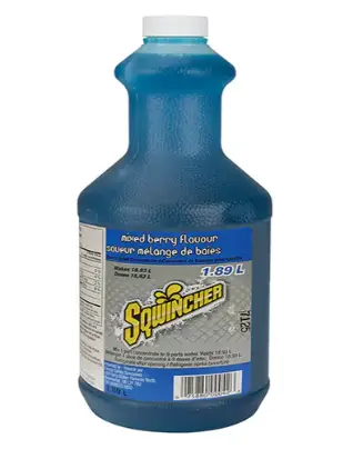 Sqwincher Electrolyte Drink – Mixed Berry Flavor, 64 Oz Bottle 1