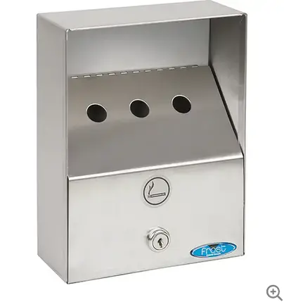 Stainless Steel Ashtray Without Lid – Indoor/Outdoor 1