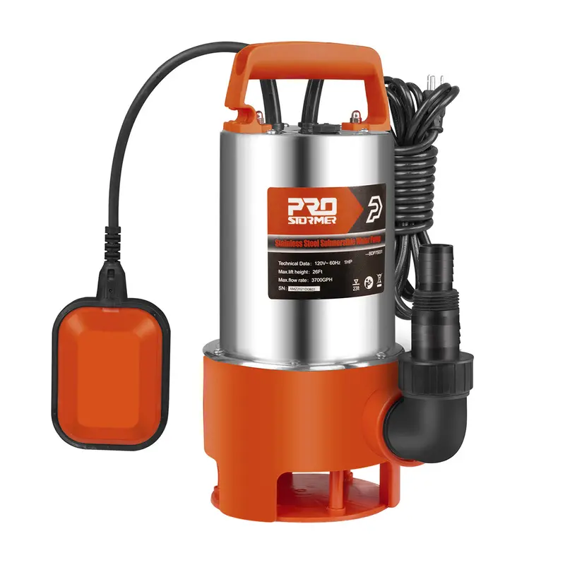 Stainless Steel Submersible Clean Or Dirty Water Pump 1