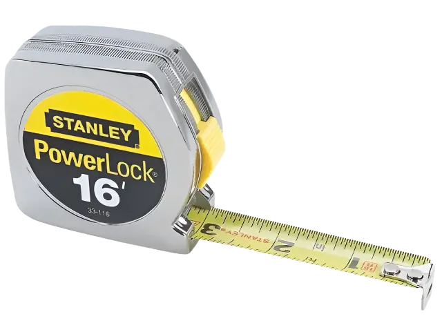 Stanley 16-Foot Fatmax Tape Measure – 3/4" Steel Blade, Chrome Finish 1