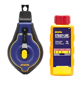Strait-Line Speedline Pro Chalk Reel – Red Chalk, Refillable Design 1