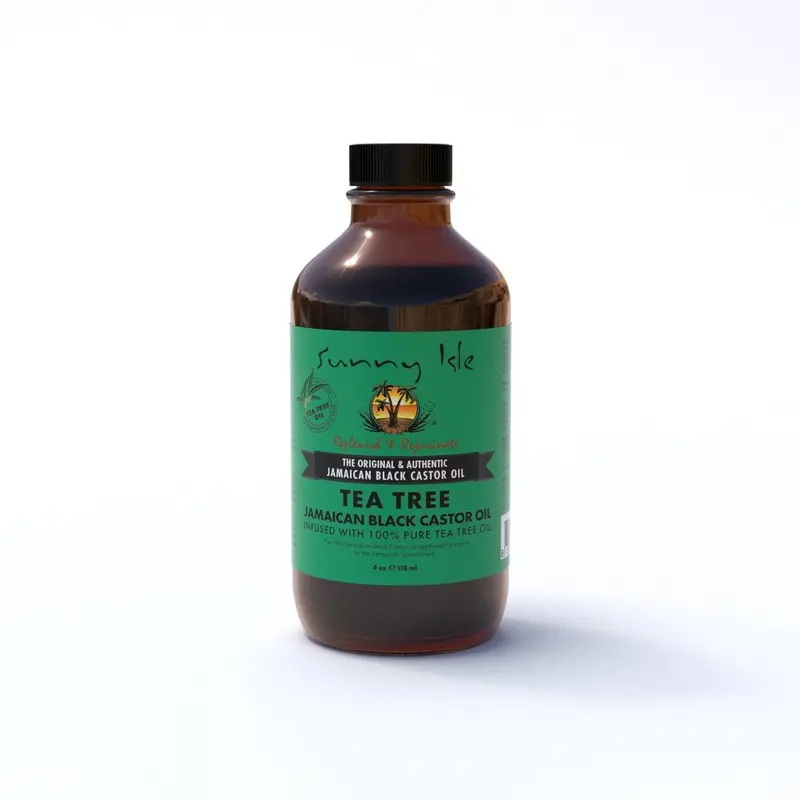 Sunny Isle Jamaican Black Castor Oil With Tea Tree Essential Oil (4 Oz) 1