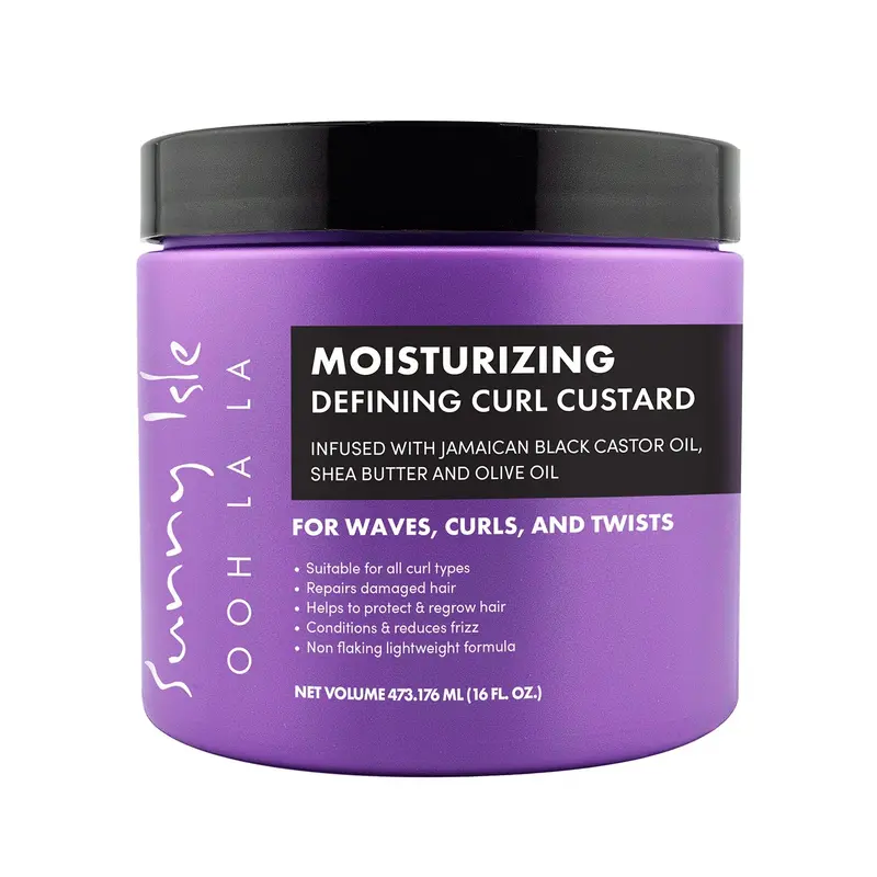 Sunny Isle Ooh La La Curl-Defining Custard With Jamaican Black Castor Oil, Shea Butter & Olive Oil – 16 Fl Oz (473.16 Ml) 1