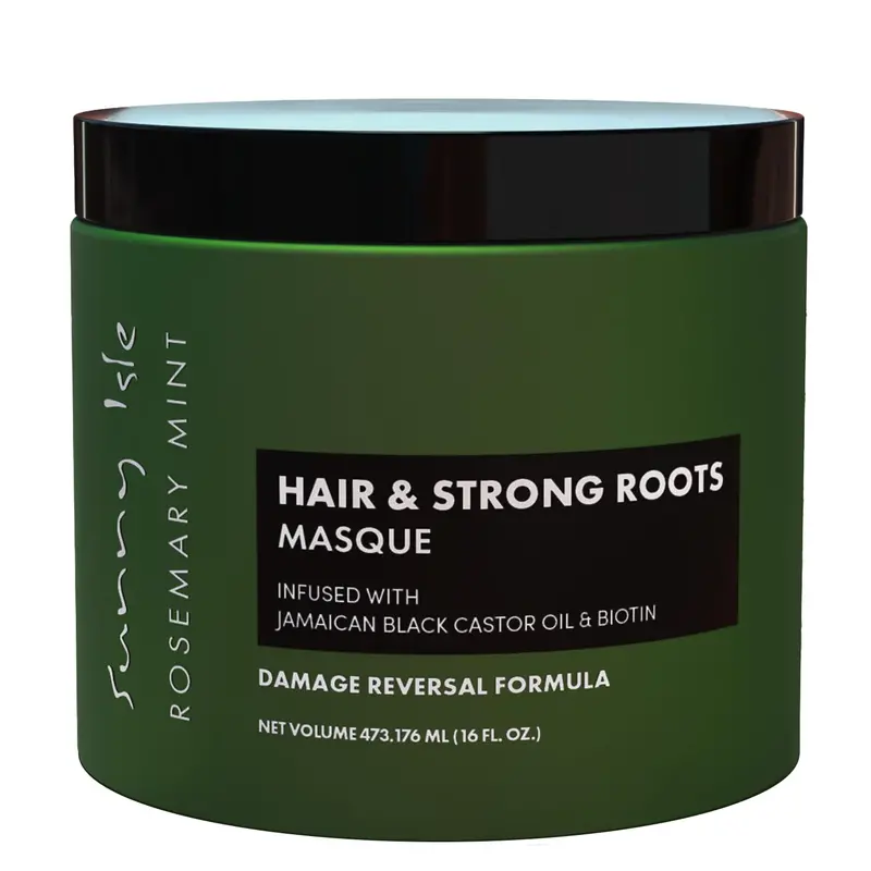 Sunny Isle Rosemary Mint Hair Strengthening Mask With Jamaican Black Castor Oil & Biotin – 16 Fl Oz (473.18 Ml) 1