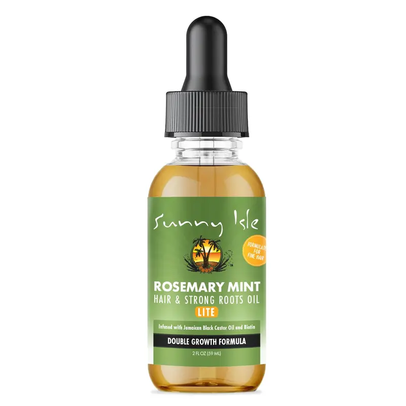 Sunny Isle Rosemary Mint Lightweight Strengthening Oil With Jamaican Black Castor Oil & Biotin – 2 Fl Oz (59 Ml) 1