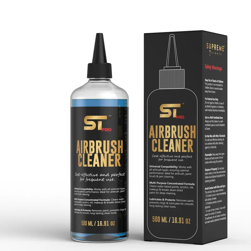 Supreme Airbrush Cleaning Solution – 500Ml Heavy-Duty Clipper & Trimmer Cleaner 1