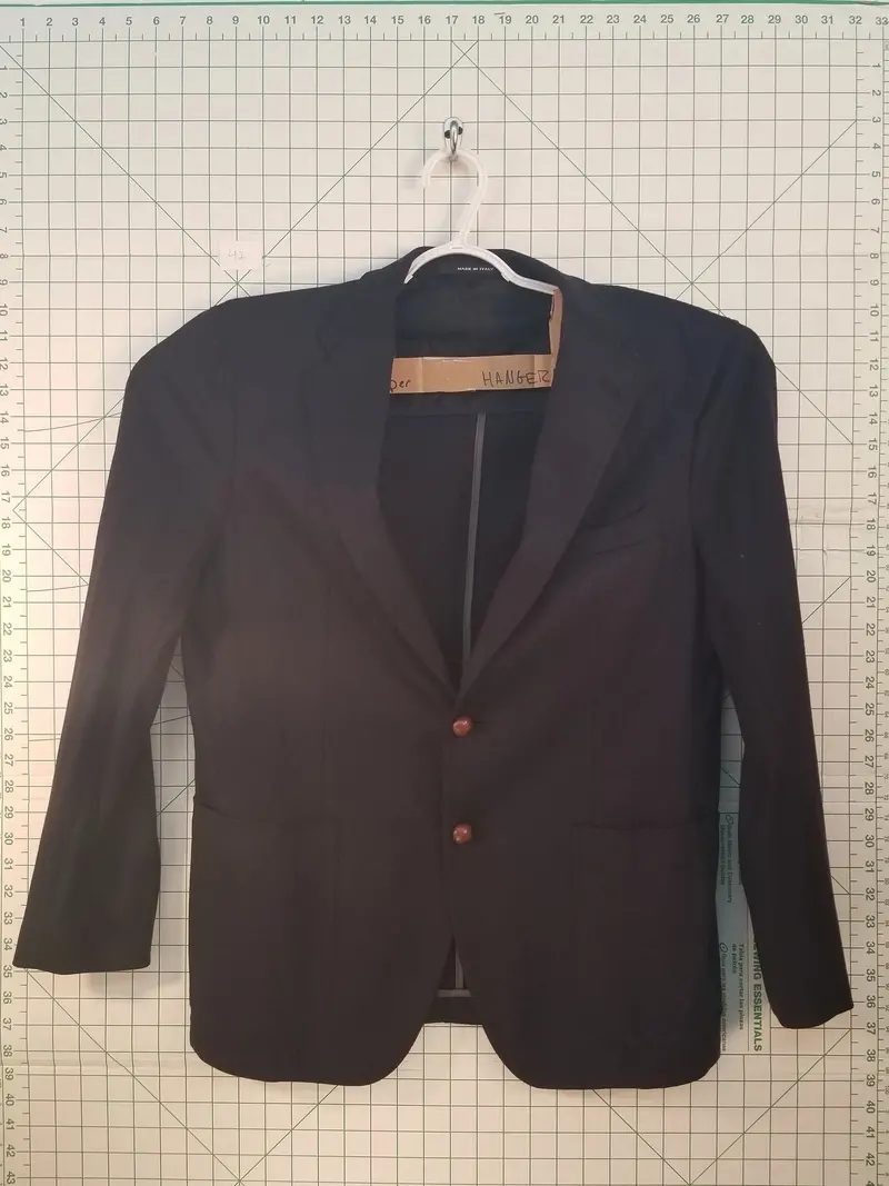 Tagliatore Slim-Fit Black Wool Blazer 1