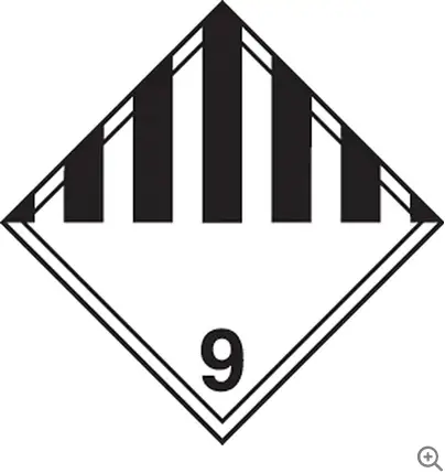 Tdg Class 9 Hazard Label – 4" × 4" Paper Tag For Transport Compliance 1