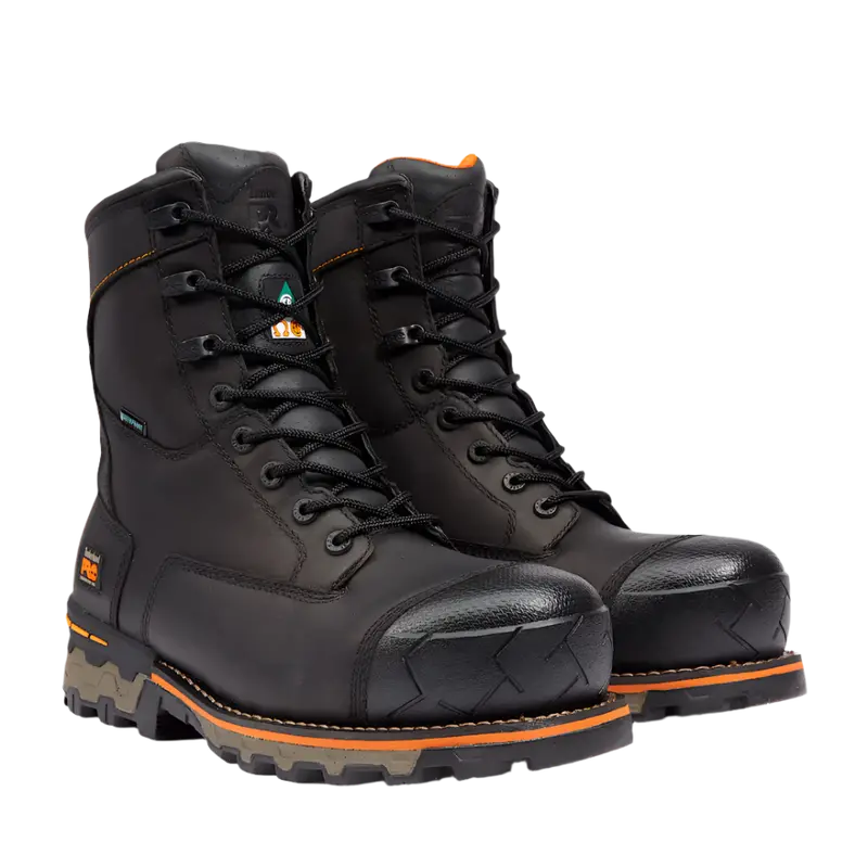 Timberland Boondock 8-Inch Waterproof Work Boot – Matte Black 1