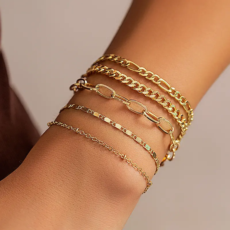 Twin Cross Charm Bracelet For Women – Layered Chain Design With Symbolic Pendants 1