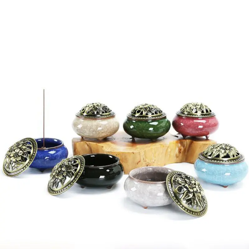 Vintage-Style Ceramic Incense Burner – Artisan Crafted Aroma Diffuser 1
